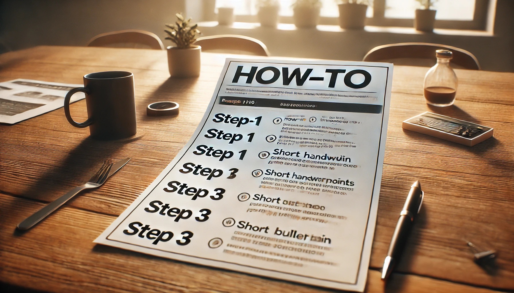 やり方やハウツーが書かれた手順書