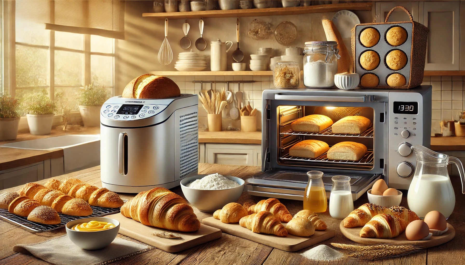 ホームベーカリーやオーブンで焼いた手作りパン