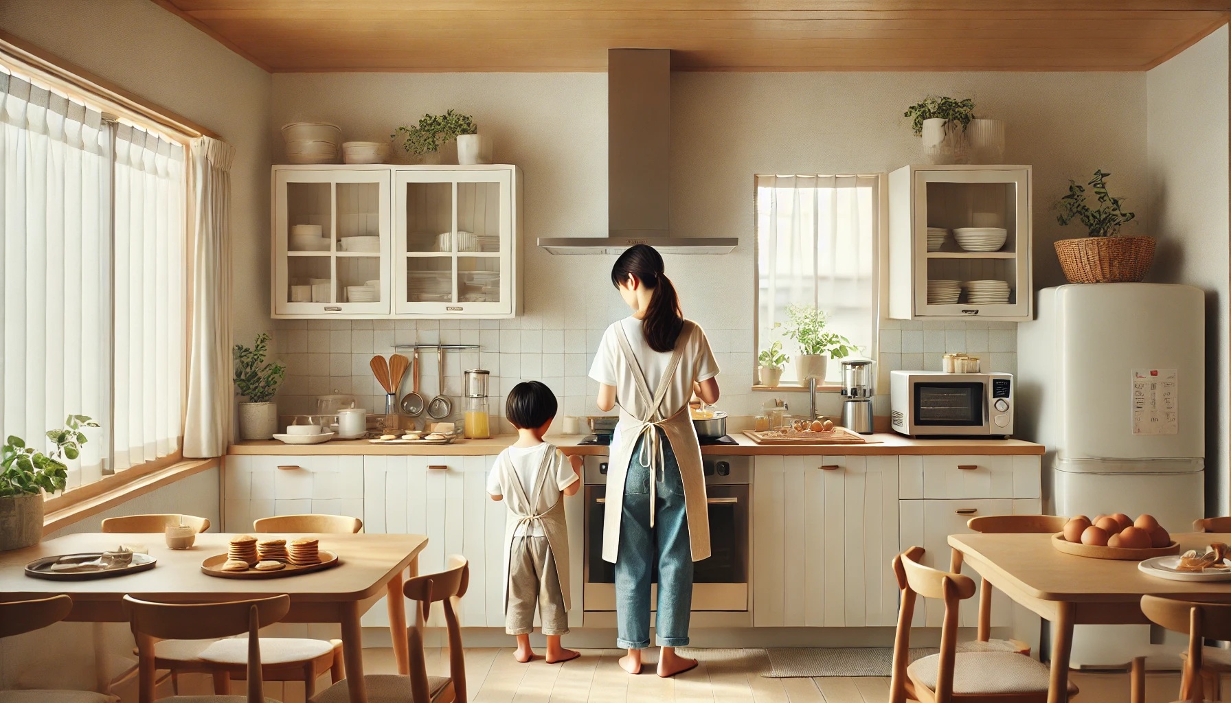 子どもと一緒に料理