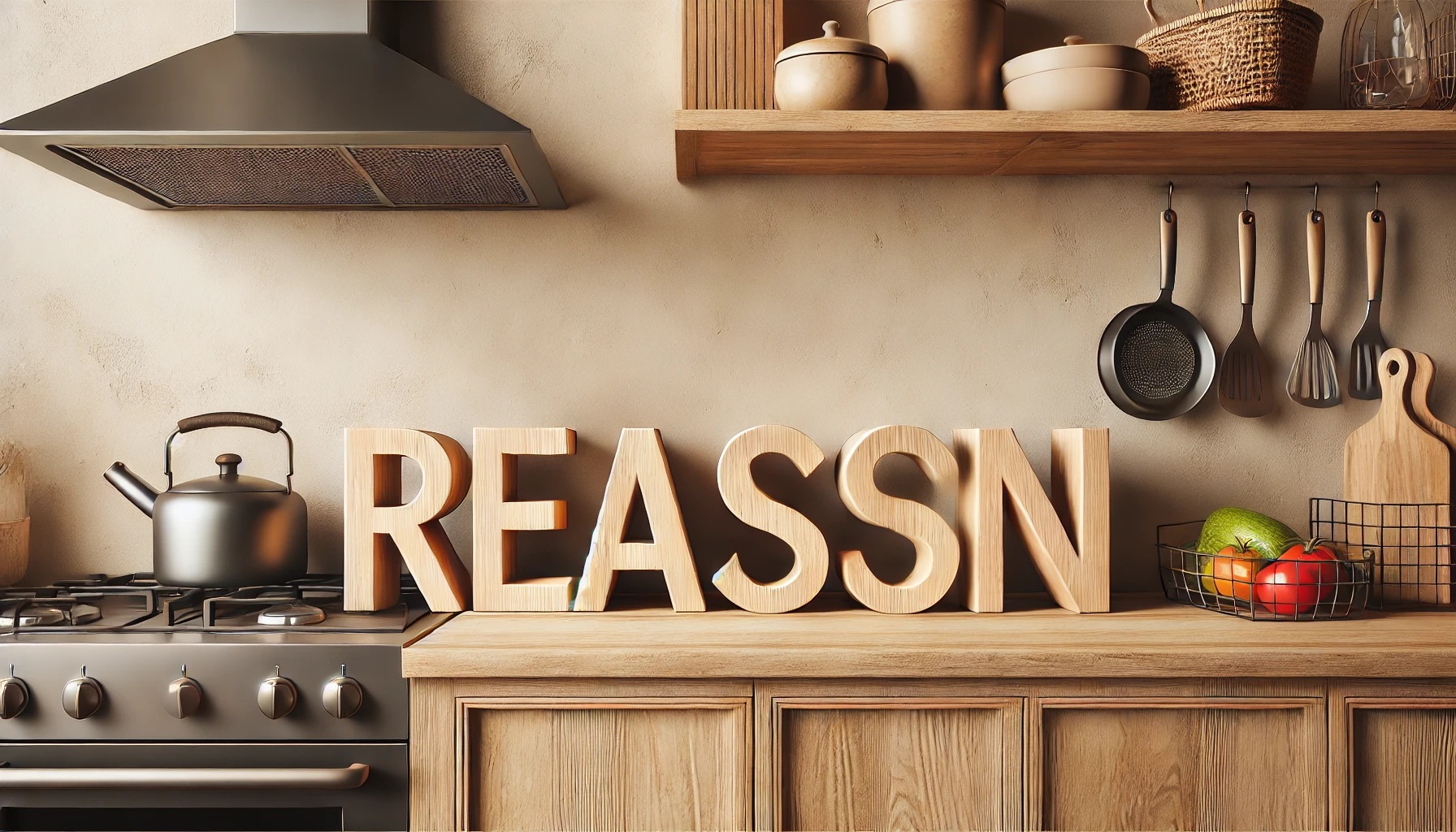 理由、reasonと書かれたオブジェ