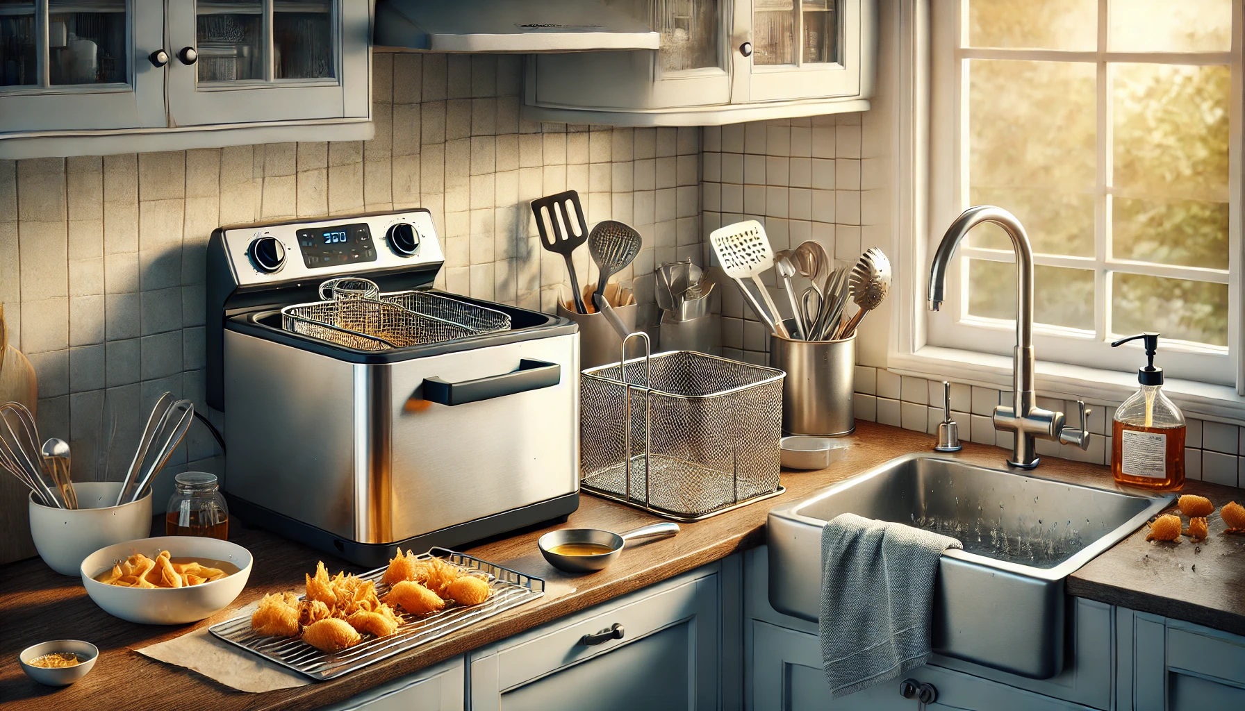 電気フライヤーで揚げ物調理したあとの片付け